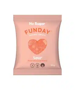 Sour Peach Hearts 50g Funday