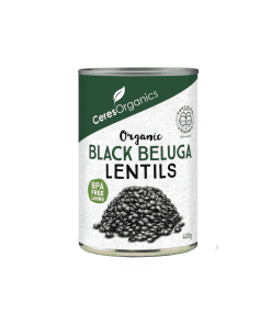 Organic Black Beluge Lentils 400g Ceres Organics