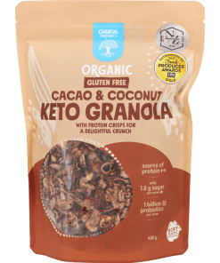 Organic Gluten Free Cacao & Coconut Keto Granola 400g Chantal Orgaincs