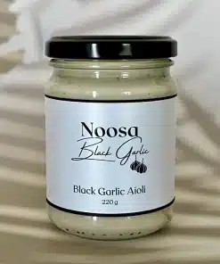 Black Garlic Aioli 220g Noosa Black Garlic