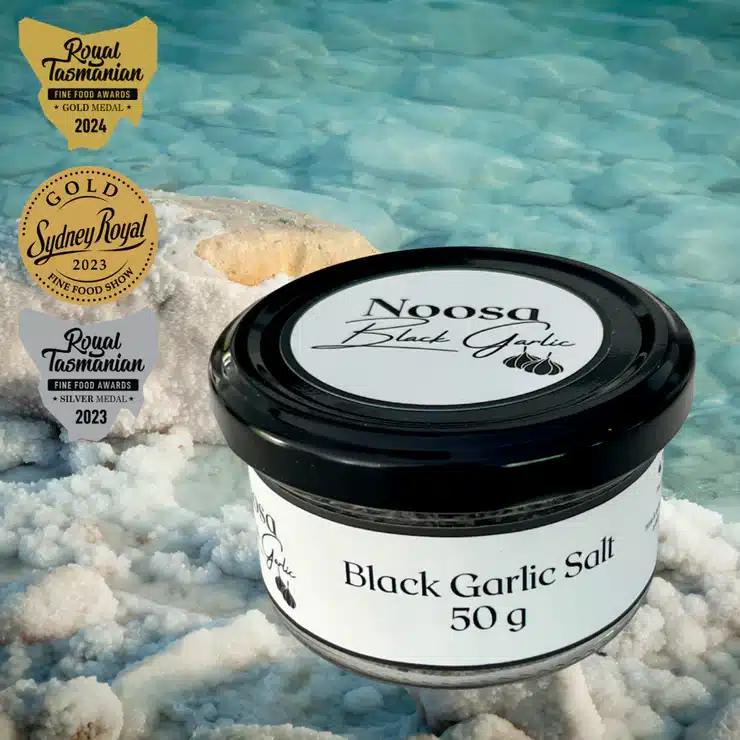 Black Garlic Salt 50g Noosa Black Garlic