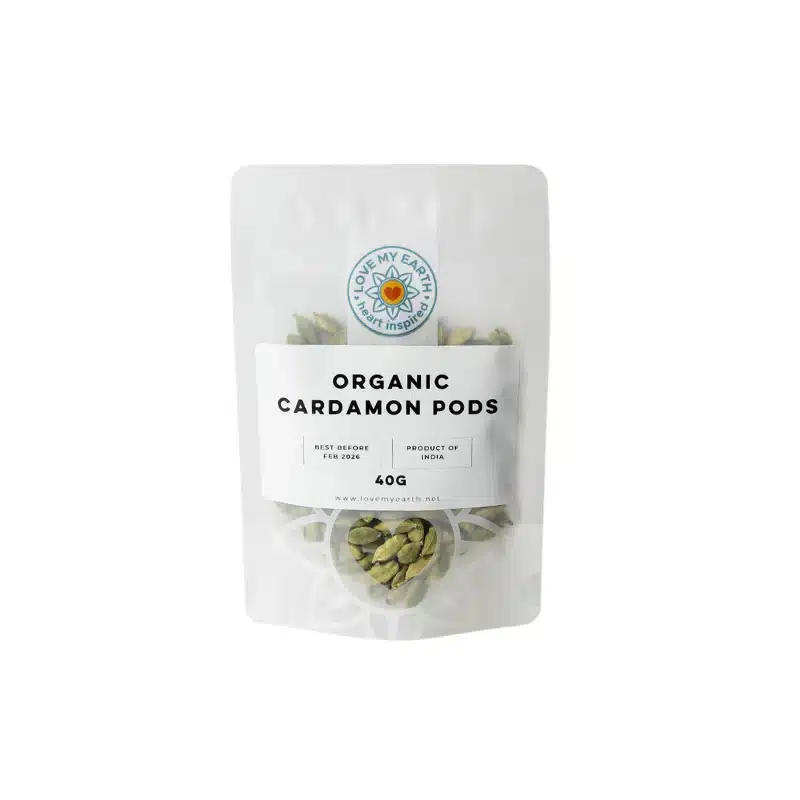 Organic Cardamon Pods 40g Love My Earth