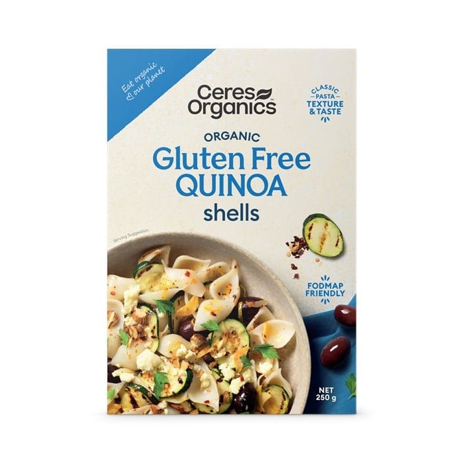 Guten Free Quinoa Shells 250g Ceres Organics