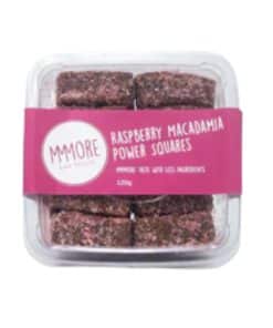 Raspberry Macadamia Power Squares 120g Mmmore
