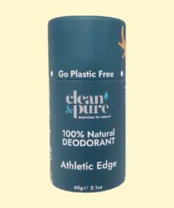 Athletic Edge Natural Deodorant 60g Clean & Pure