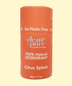 Citrus Splash Natural Deodorant 60g Clean & Pure