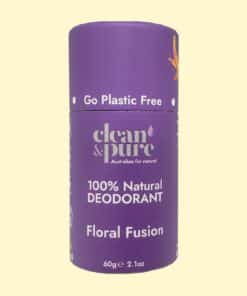 Floral Fusion Natural Deodorant 60g Clean & Pure