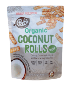 Organic Coconut Rolls Original 140g Pats