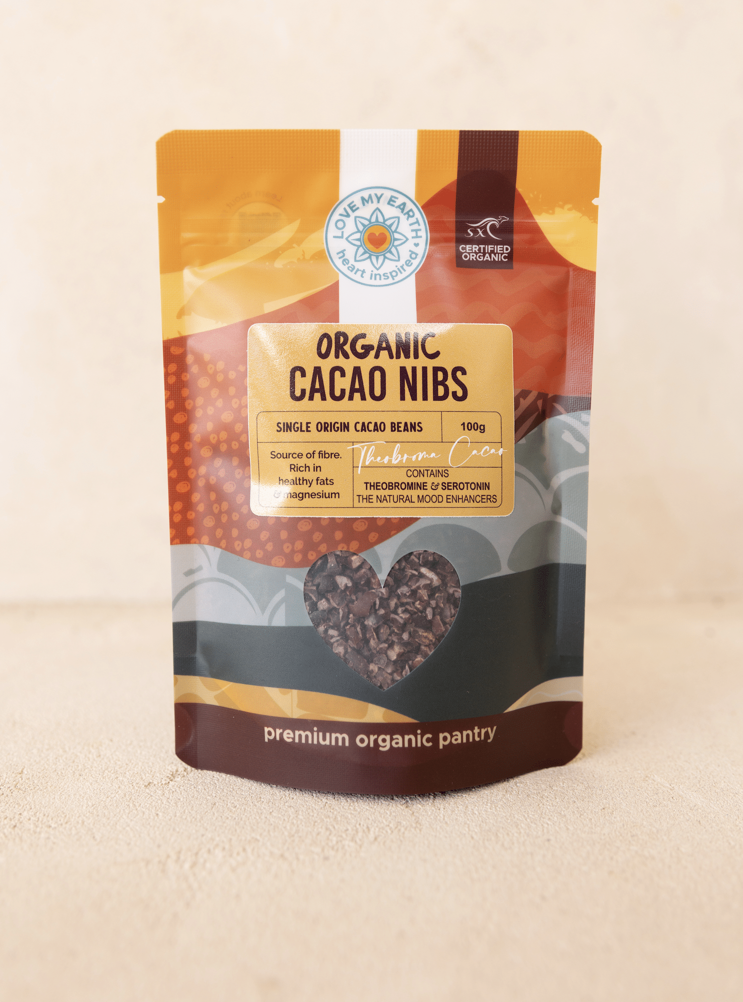 Organic Cacao Nibs 100g Love My Earth