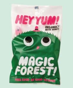 Organic Fruit Gums Magic Forest 100g Green Hey Yum