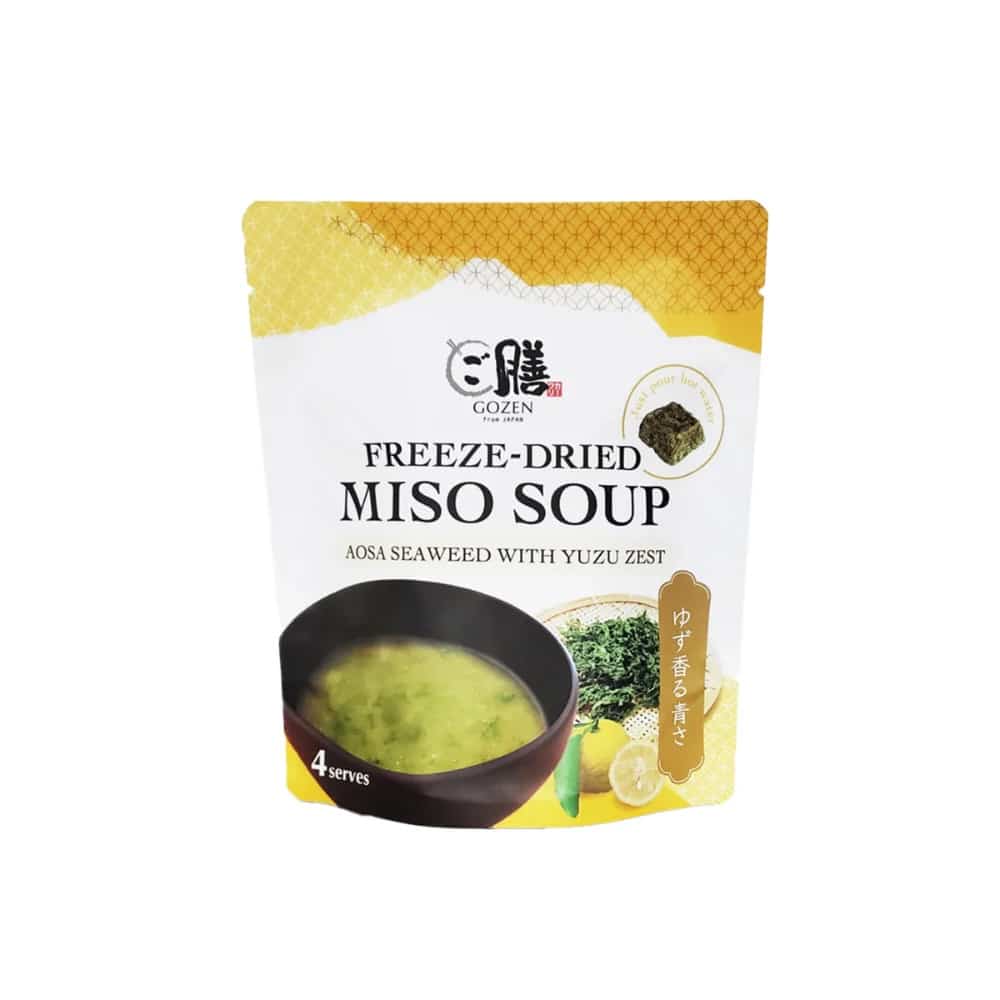 Freeze Dried Miso Soup Aosa Seaweed & Yuzu Zest Gozen