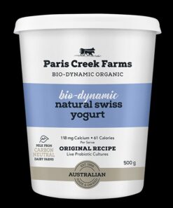 Bio-Dynamic Natural Swiss Yogurt 500g Paris Creek