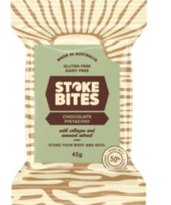 Choc Pist Brownie 45g Stoke Bites