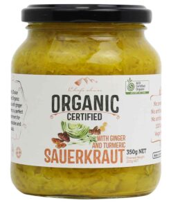 Organic Sauerkraut Ginger & Turmeric 350g Chefs Choice